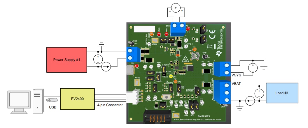Texas Instruments Modules d'évaluation bq25620EVM/bq25622EVM